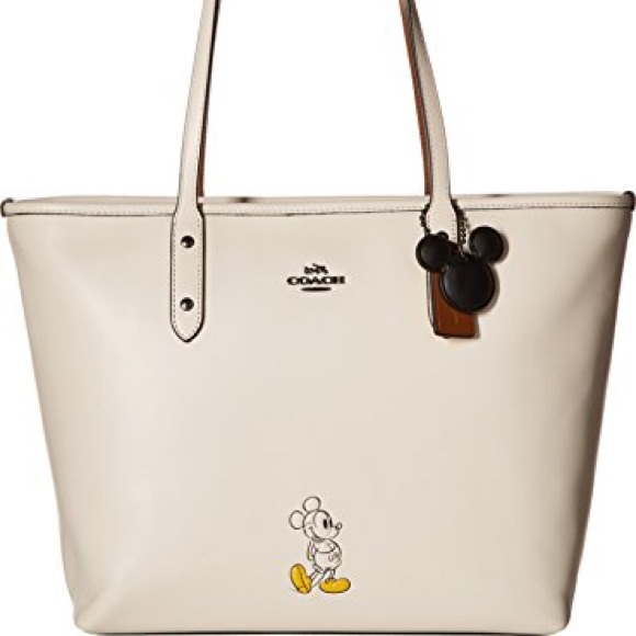 Coach Handbags - Coach Mickey City Tote white cream, yellow